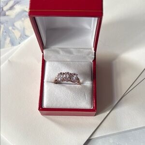 Amethyst and silver ring